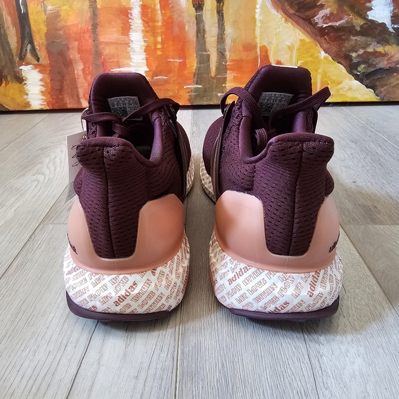 Adidas Ultraboost 1.0 UltraBoost Maroon Burgundy Running Shoes IF9076 - Picture 5 of 6